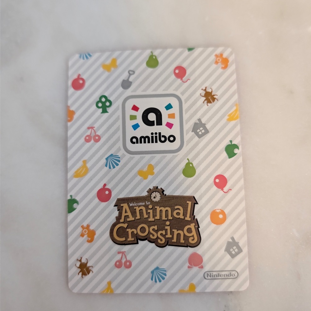 Shari 044 Animal Crossing NINTENDO Amiibo Card Series 1 MINT NEW HORIZON - Picture 2 of 2